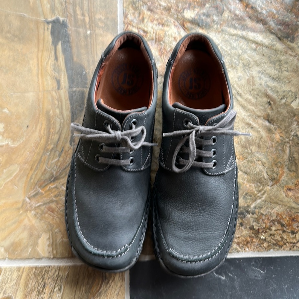 Josef Seibel Kongo Black with Grey Stitching Men’s Shoe Size 44 EUR 10.5 US NIB
